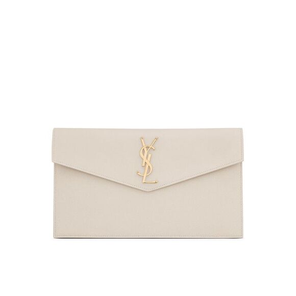 SAINT LAURENT Handbags - Saint Laurent Women Uptown Clutch In Grain De Poudre Embossed Leather
